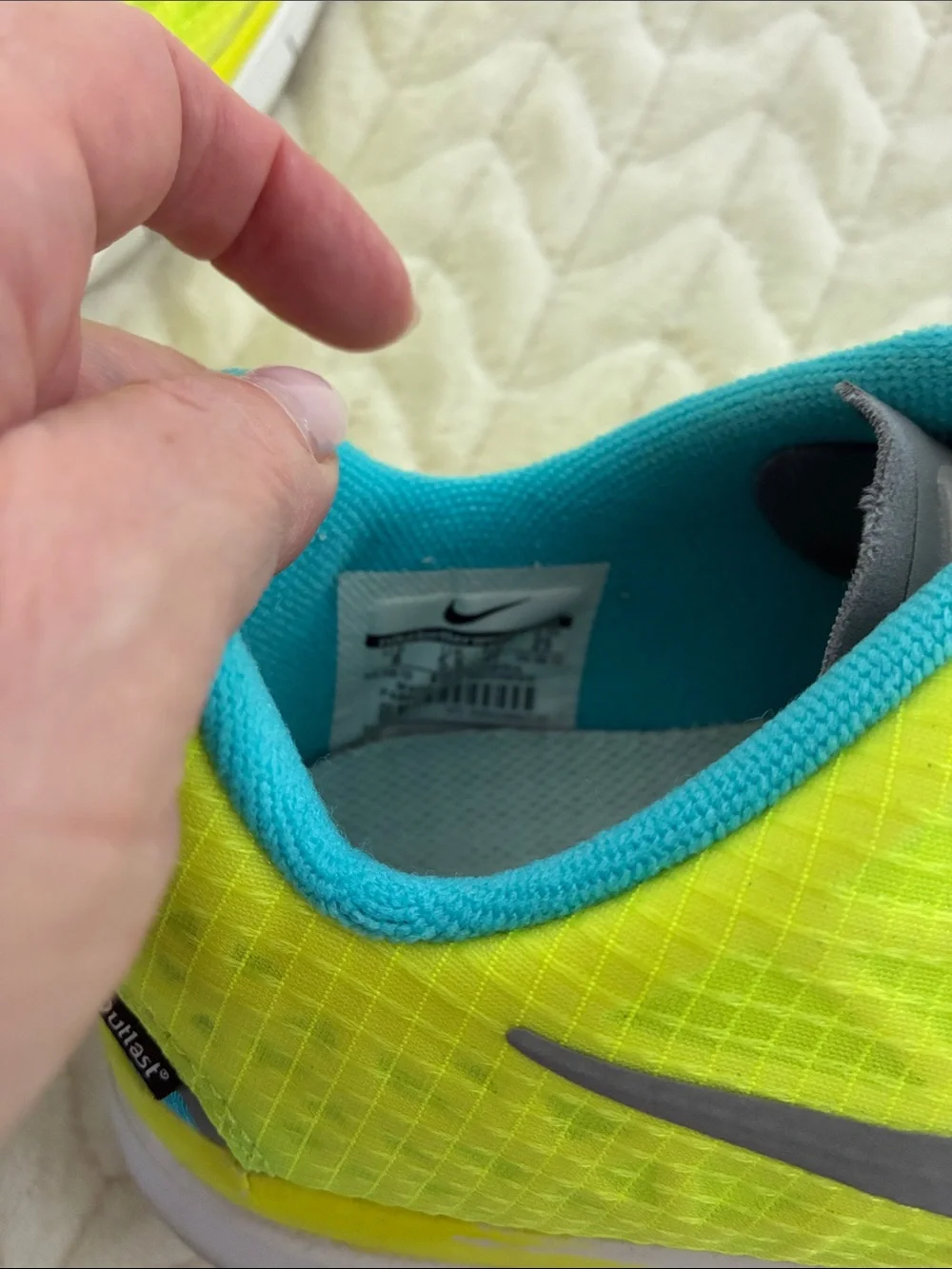 Nike Neon Yellow & Teal Running Shoes